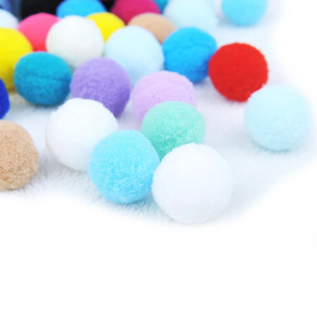 

Funny Plush Cat Toy Ball Colorful Cat Pompom Balls Kitten Chewing Toy Cat Interactive Toy Kitten Scratching Toy Pet Supplies