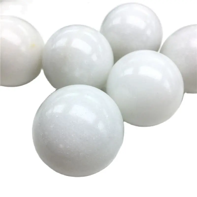 

natural white marble care ball handball jade massage ball hand grip fitness ball middle-aged gift