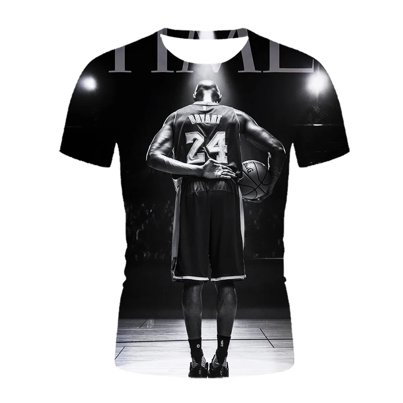 

2021 male basketball star 3D printed men's and women's same sports T-shirt Harajuku printed T-shirt short sleeve 24 apparel