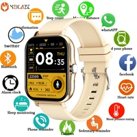 2021 smart watch men women 1 69 inch full touch heart rate fitness tracker kids waterproof sports smartwatch for android ios