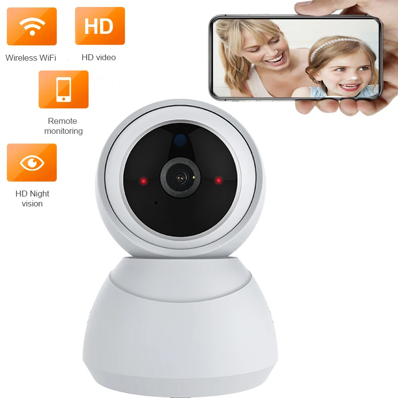 

IP-камера видеонаблюдения, 1080P, Wi-Fi, ИК, ночное видение