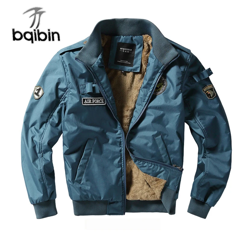 

New Military Air Force Flight Jacket Men Winter Thick Wool Liner Windbreaker Tactical Bomber Jackets Male Casaco Masculino M-4XL