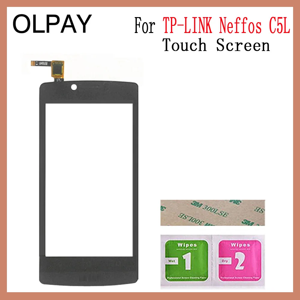 C5L Black OLPAY мобильный телефон сенсорный экран для TP-Link Neffos C5 C5A C5L C5 MAX сенсорный экран стекло дигитайзер панель объектив сенсор ремонт - Цвет: C5L Black