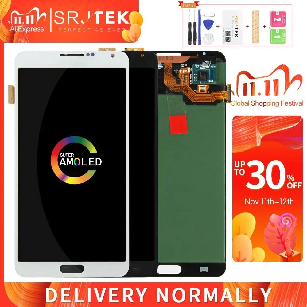 AMOLED/OLED/IPS экран для Samsung Galaxy Note 3 дисплей N9005 ЖК сенсорный дигитайзер Сенсорное