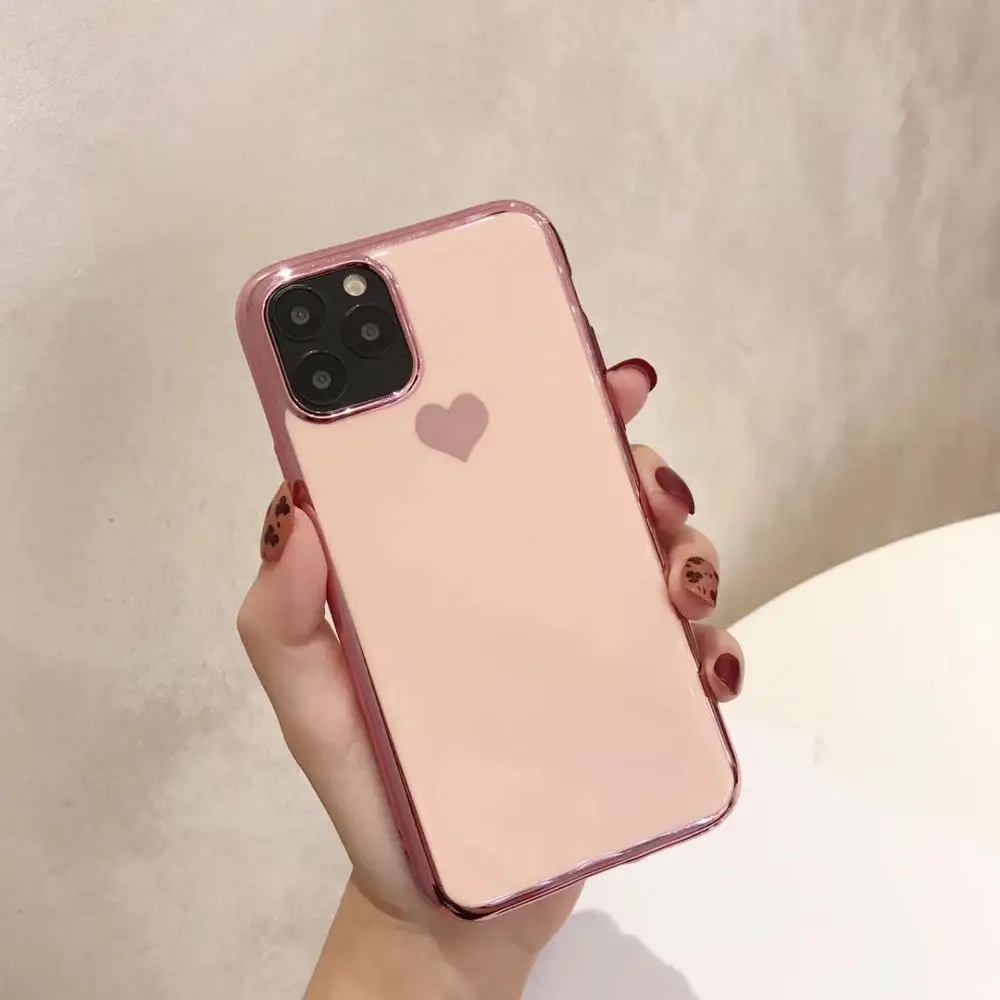 Новый роскошный чехол с сердечками для iphone 11 11pro Max XR XS 6 6s 7 8 Plus мягкий силиконовый