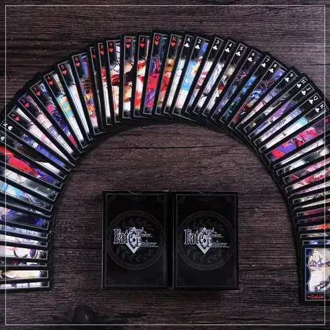Fate / Grand Order FGO, игральные карты, FGO, окружающие карты, сабля, Мультяшные игральные карты, настольные игры, покер, подарок