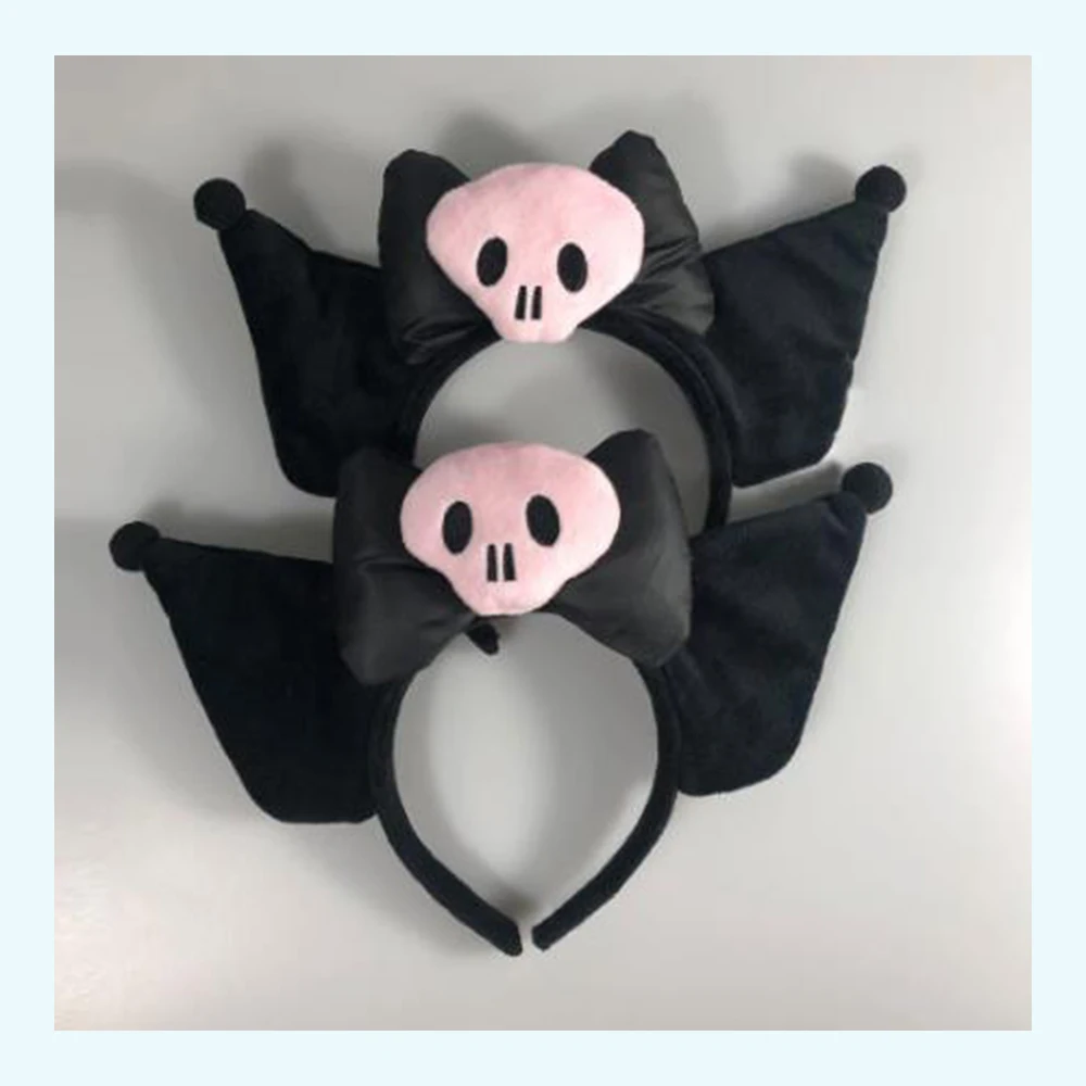 

Anime My Melody Sanrio Headband Cute Cosplay Kuromi Soft Pink Skull Headwear Hair Accessories For Girl Fans Gift Kids Toys