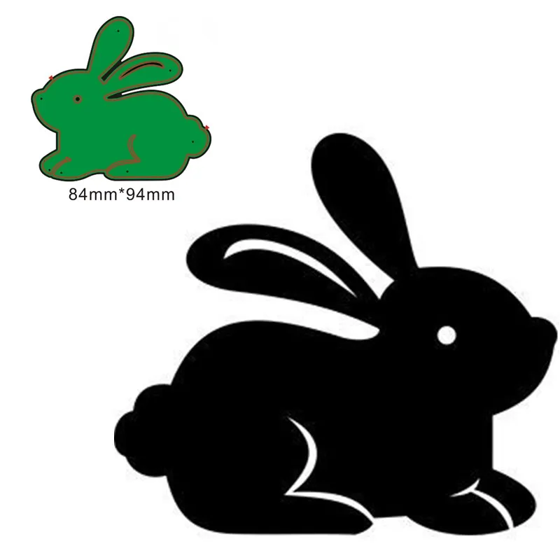 

Metal cutting dies cut die mold Animal rabbit decoration Scrapbook paper craft knife mould blade punch stencils