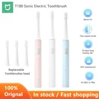 Xiaomi Mijia T100 звуковая электрическая зубная щетка Mi умная зубная щетка цветная USB перезаряжаемая IPX7 водонепроницаемая для зубной щетки