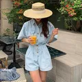 RUGOD 2019 new fashion pajacyki kombinezon damski wysokiej talii slim jednorzędowy letni kombinezon