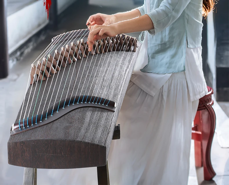 Профессиональный 21 струнный китайский zither fortune paulownia твердой древесины гуженг