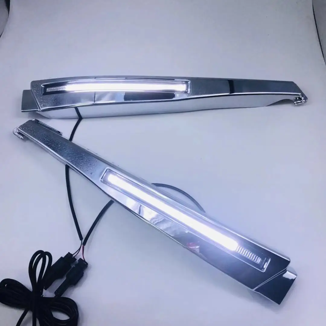 1 пара автомобильные белые светодиодные дневные ходовые огни противотуманные