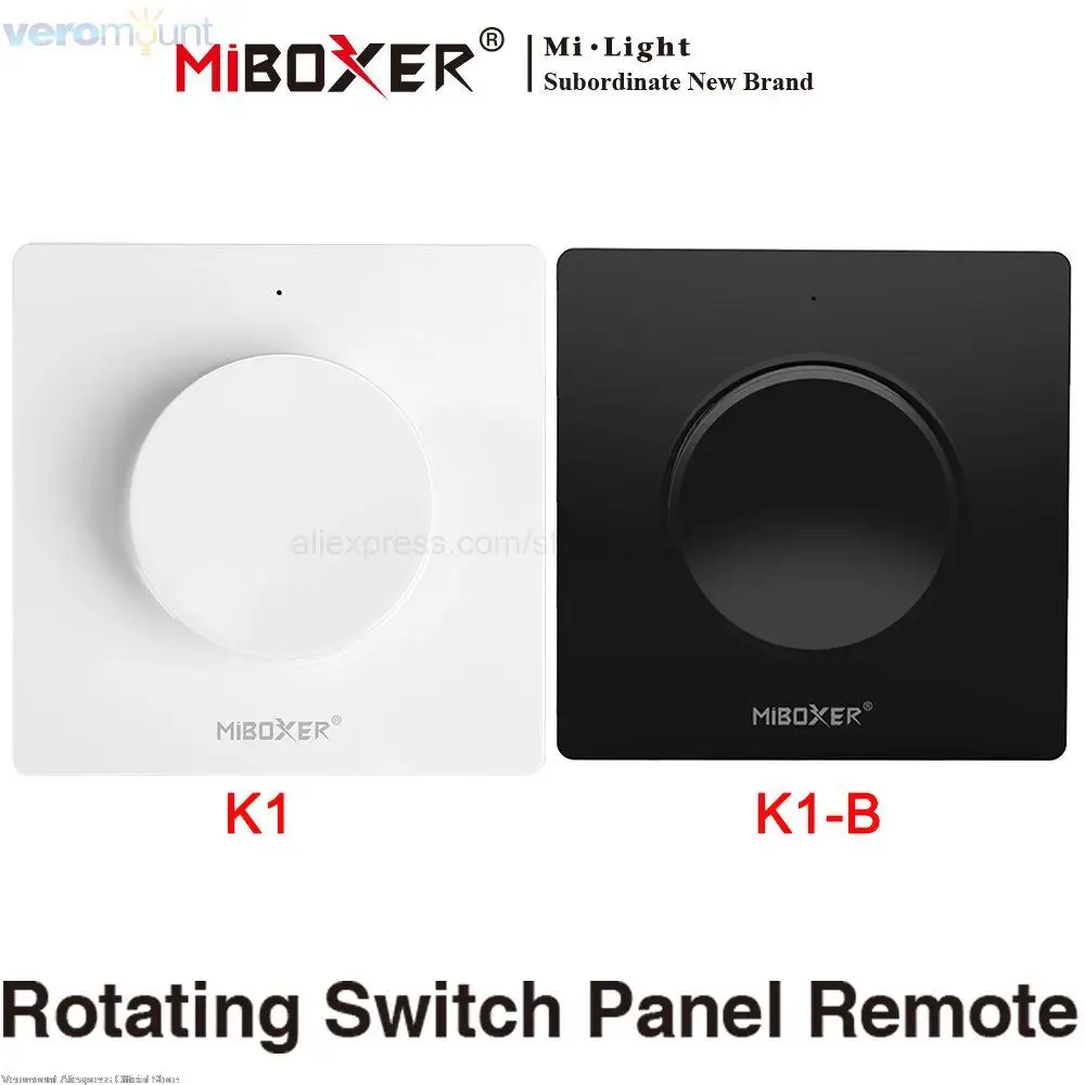 MiBoxer K1 K1-B вращающаяся панель переключателя белый/черный пульт дистанционного