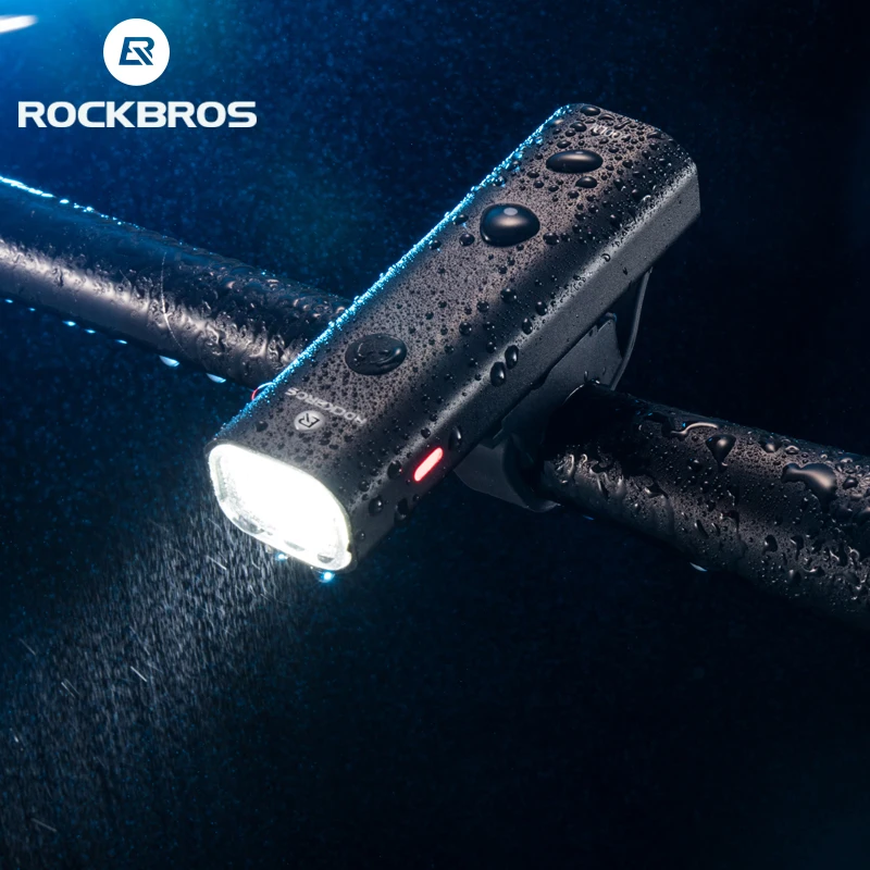 ROCKBROS велосипедный светильник, непромокаемый, USB, перезаряжаемый, светодиодный, 2000 мА/ч, MTB, передняя лампа, головной светильник, алюминиевый, ультра-светильник, светильник-вспышка, велосипедный светильник