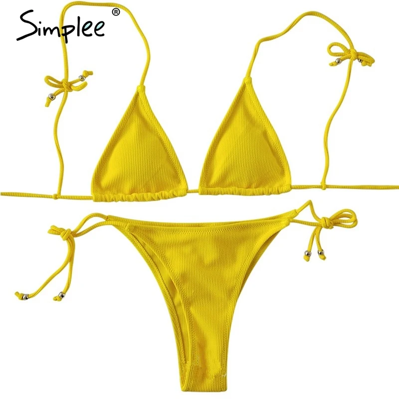 Женский купальник Simplee пуш ап с мягкими чашечками сексуальный регулируемым