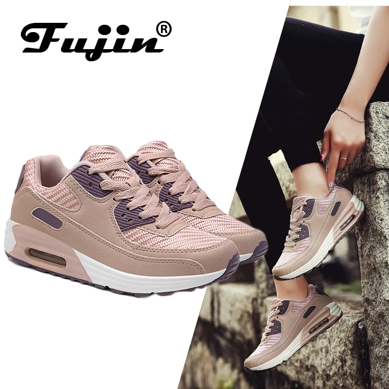 Fujin/ Весенняя модная женская обувь; женская повседневная обувь; tenis feminino; светильник; обувь из дышащего сетчатого материала; женская обувь на платформе; кроссовки