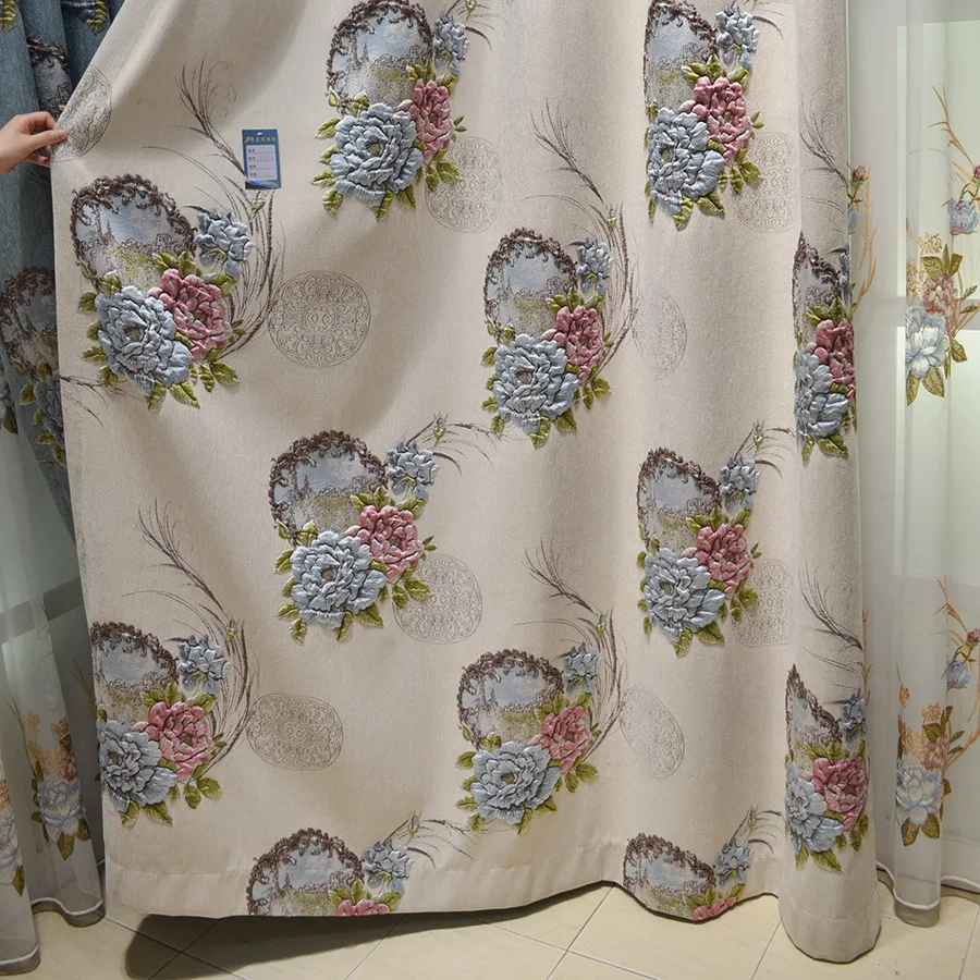 Новая высококачественная шенилля рельефные жаккардовые шторы для гостиной