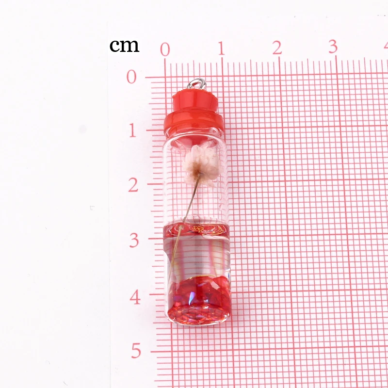 5 шт. милое высушенное растение бутылка с цветами украшения из смолы DIY ювелирных