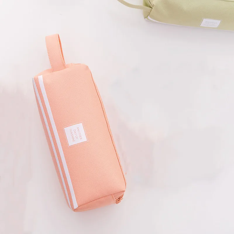 Творческий на двойной молнии для карандашей чехол Kawaii большой пенал мешок