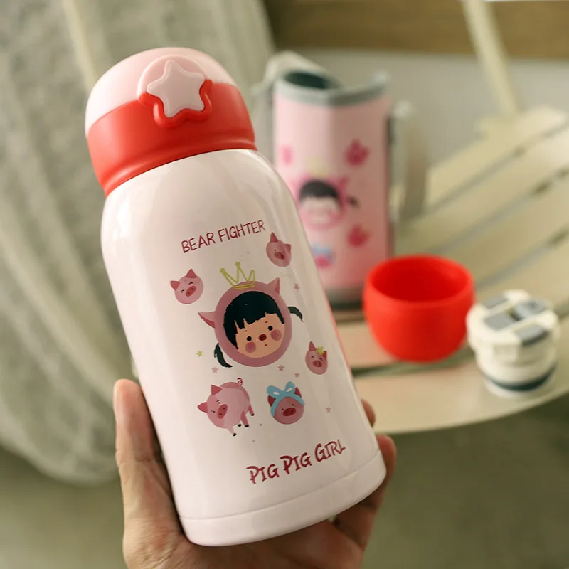 Детский термос бутылка из нержавеющей стали милый для воды Детская кружка