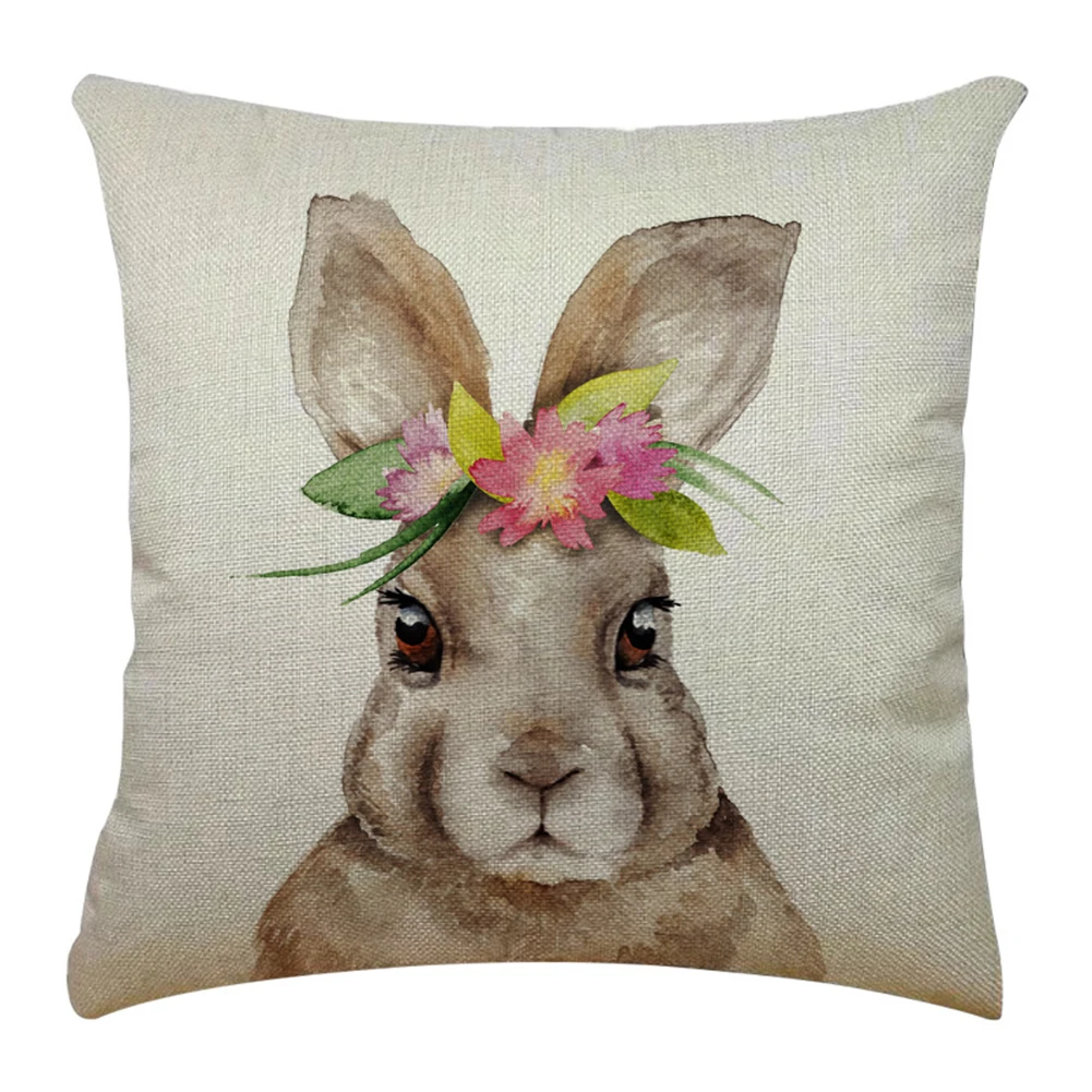 Пасхальное яйцо милый Чехол на подушку со скрытой молнией для дома автомобиля