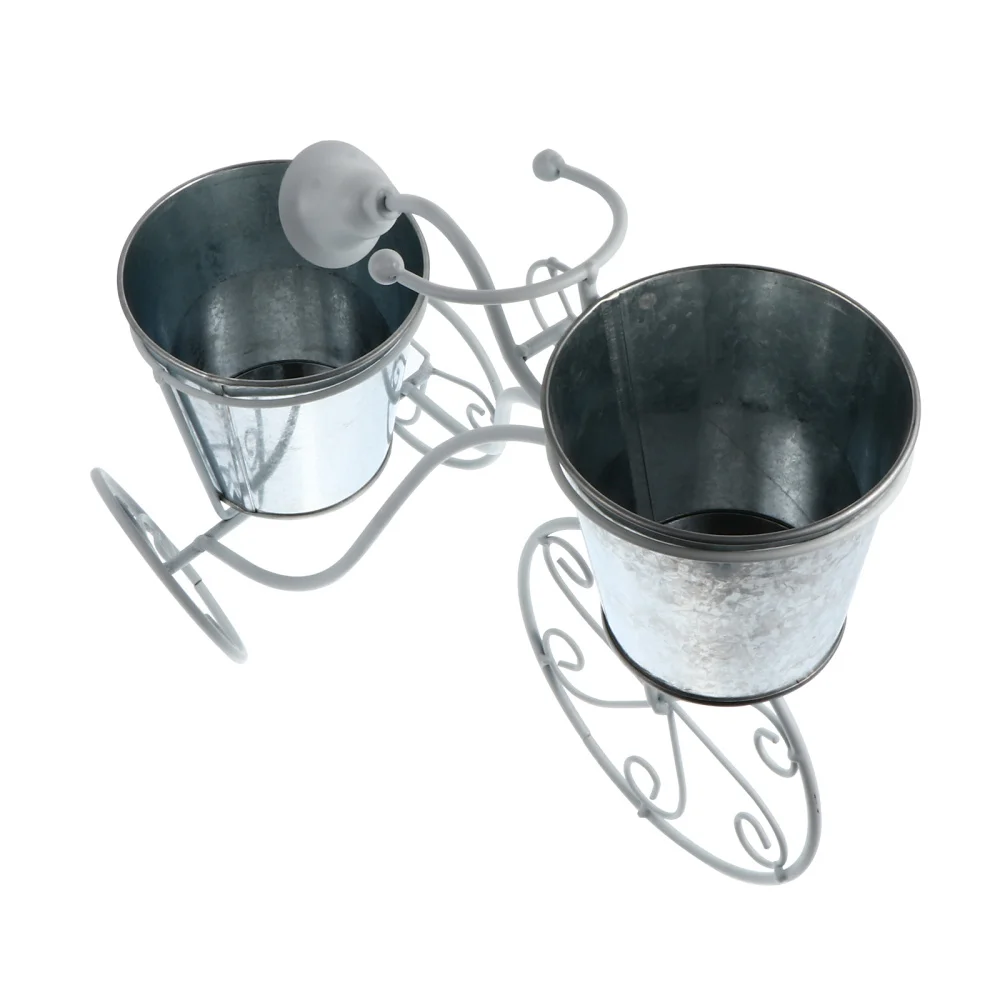 

1PC Iron Art Bike Plant Stand Exquisite Flower Pot Bike Shape Plant Holder