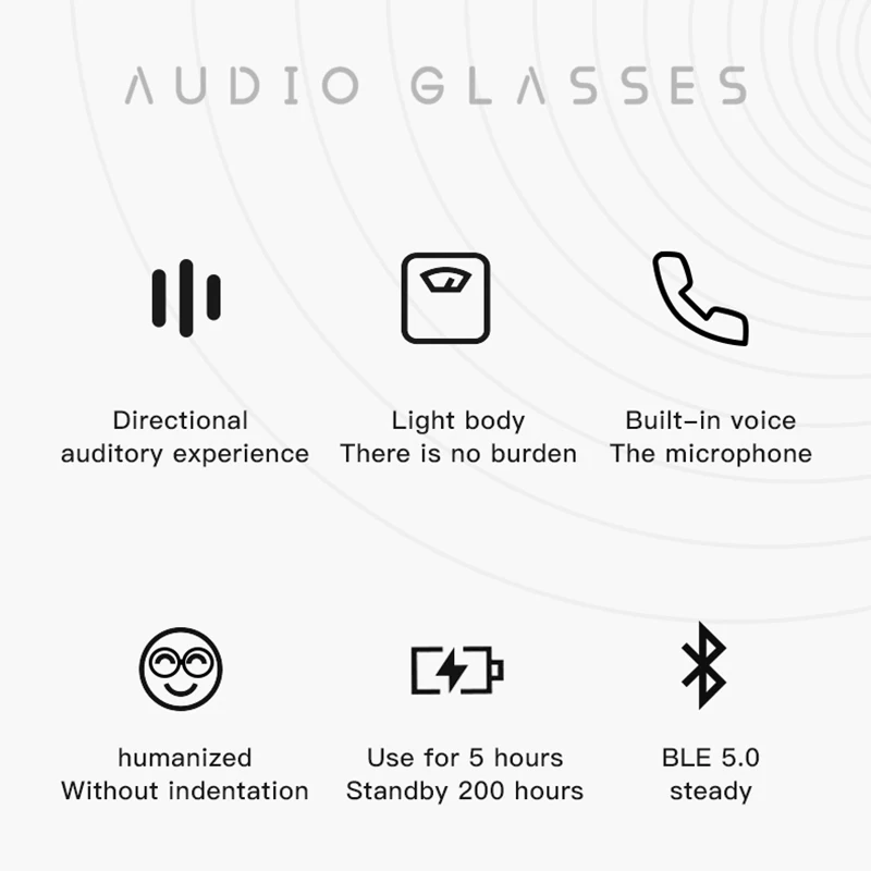 구매 E10 스마트 오디오 선글라스 BT5.0, 무선 음악 헤드셋, UV 보호 안경, 오디오 안경, 핸즈프리, 남성용 마이크 포함, 운전용