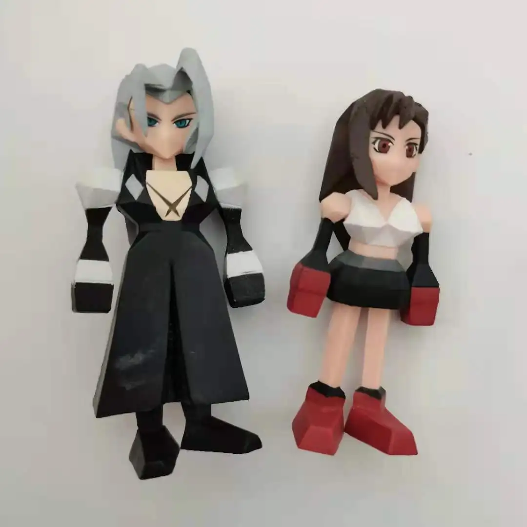 Коллекция кукол Final Fantasy Tifa Sephiroth Red VII FF7 многоугольная квадратная Enix модель