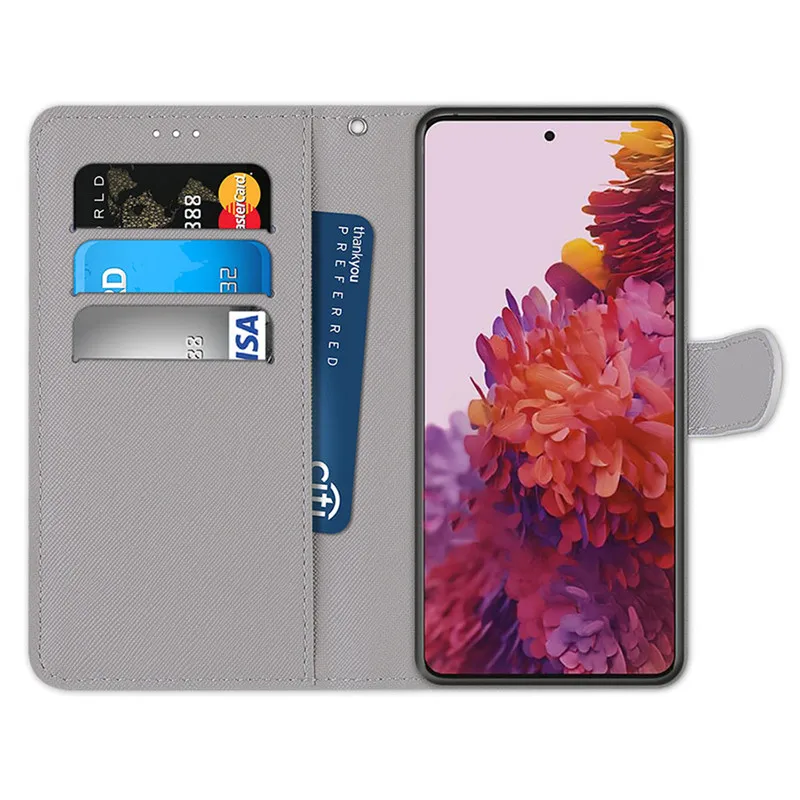 

Leather Magnetic Case For OPPO F17 Pro A93 4G Phone Cover on For Reno4 F Reno 4F 4 Lite 4Lite Flip Wallet Painted Funda Etui
