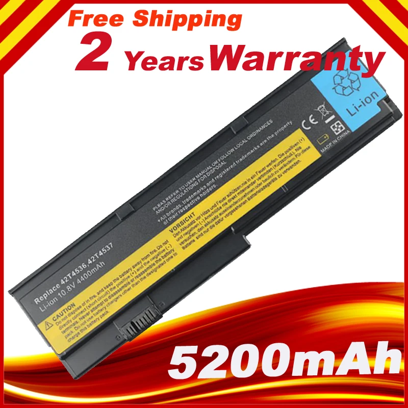 Аккумулятор для ноутбука 6c IBM/ThinkPad X200 X200S X201 X201I Series For Lenovo 42T4834 42T4535 42T4543 42T4650 42T4534