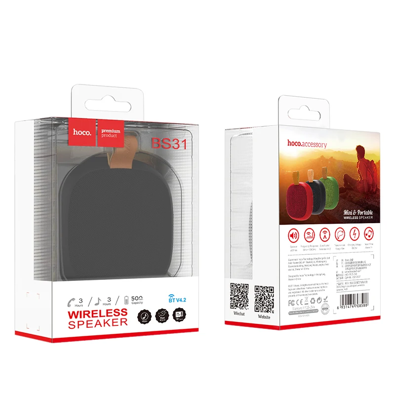 Беспроводное зарядное устройство HOCO Bluetooth динамик Портативный беспроводной