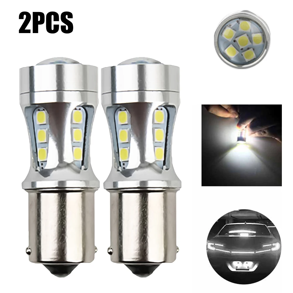 

2Pcs Car Reverse Lights 1157 BAY15D P21W LED Bulb Low Power Consumption Car Turn Signal Lights