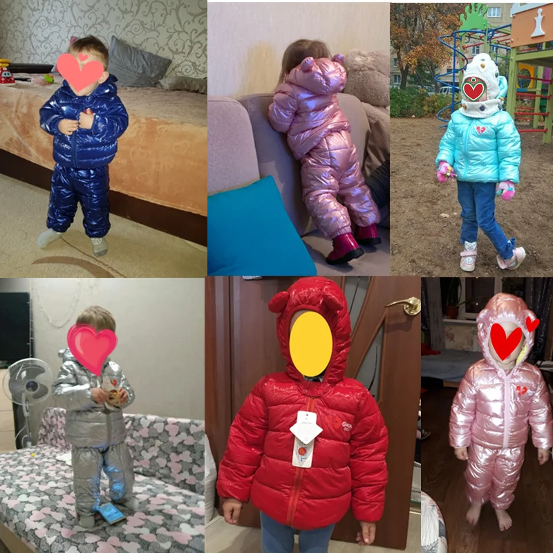 Осенне-зимние комплекты одежды для маленьких мальчиков и девочек Новинка года, комплекты одежды для мальчиков Детское пальто с капюшоном+ плотные штаны зимний комплект одежды для детей