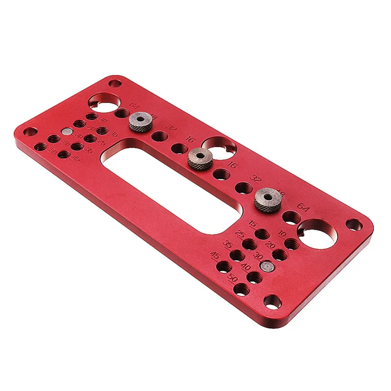 

Aluminum Alloy Knob And Pull Cabinet Hardware Jig Adjustable Door Drawer Hand Drilling Positioner Knob Pull Drill Template