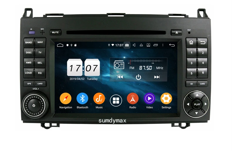 Автомобильный dvd мультимедийный плеер Android 10 0 для Mercedes Benz B200 W169 W245 Sprinter Vito Viano