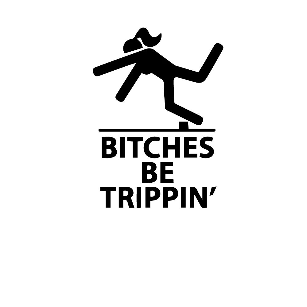 

Funny Warning Sign Be Trippin' Car Sticker Window Decal Automobile Accessories for Rear Windshield Vinyl,12cm*16cm