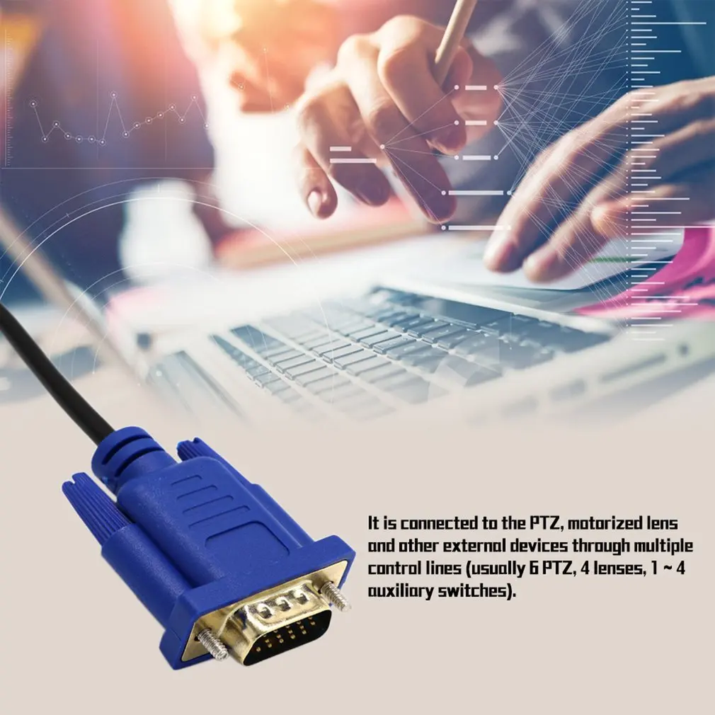 Совместимому с HDMI к VGA конвертер кабель аудио D SUB Мужской Видео адаптер для