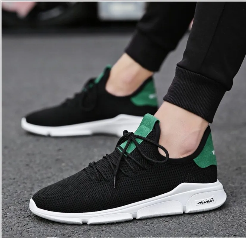 

2019 New Fashion Breathable Men Sneakers Male Shoes Adult High Quality Comfortable Non-slip Soft Mesh Men Shoes YYJ166