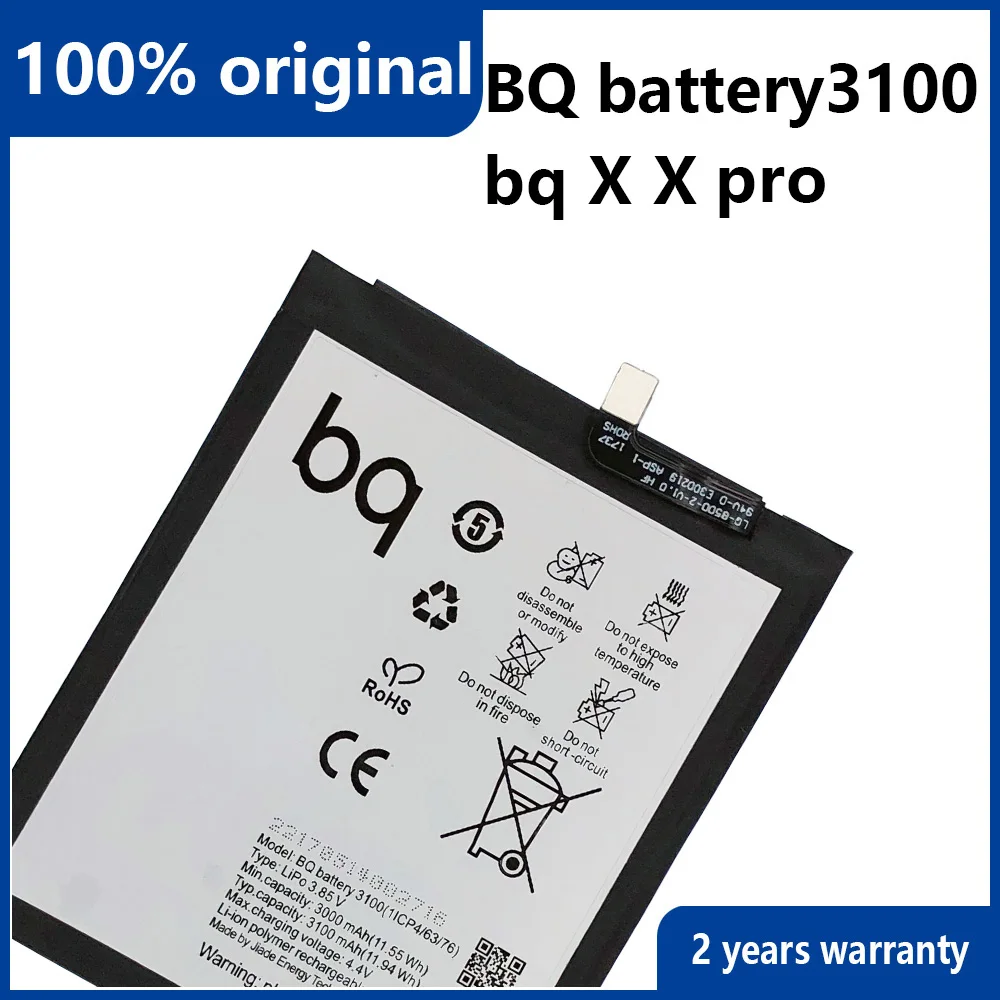 new original 3100mah phone battery for bq aquaris x x pro genuine replacement batteries bateria with gift tools free global shipping