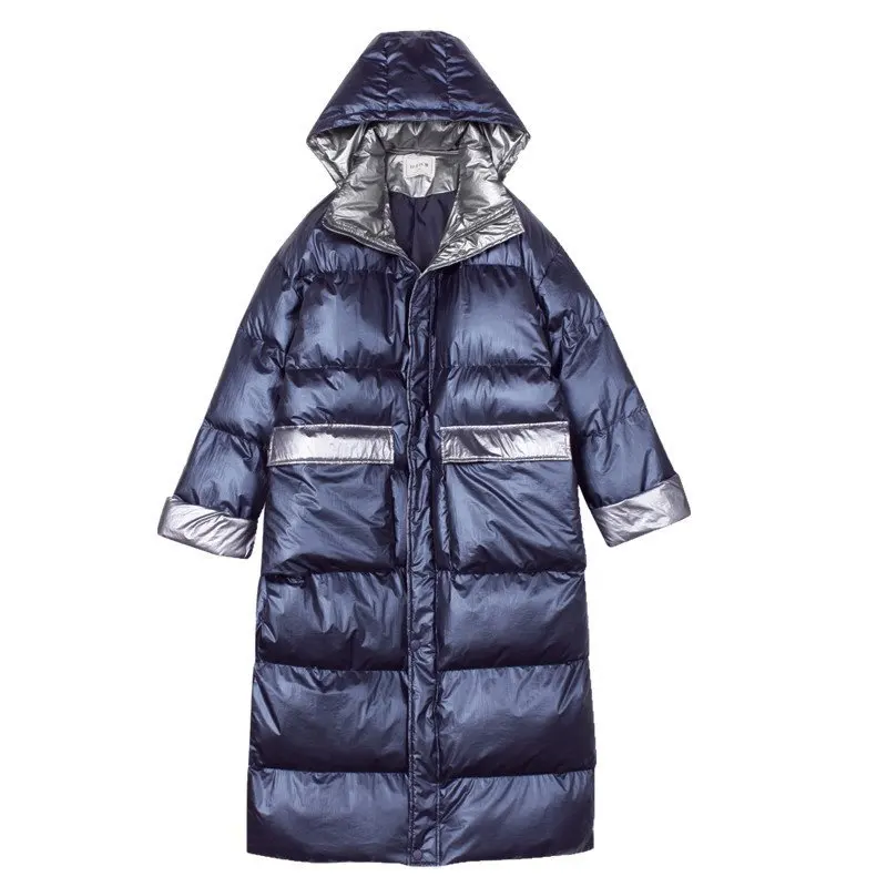 

Female Winter Jacket Solid Hooded Collar Zipper Women Jacket Women Coat Warm Thick 2020 Winter Coat Fashion Long Women Parkas