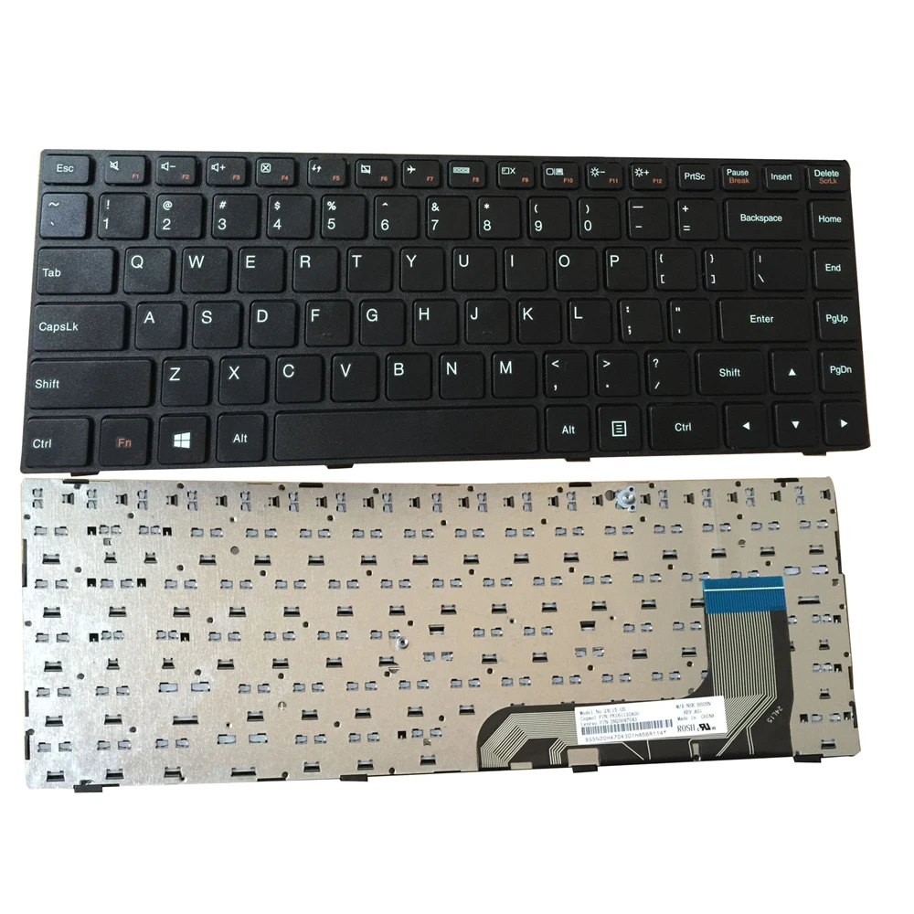 Клавиатура для ноутбука LENOVO IDEAPAD 100 14IBD 14IBY цвет черный американская версия