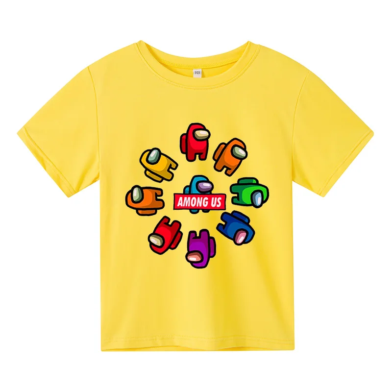 

Boys Girls Cotton printing T-Shirt Funny Clothes Costume Summer Tops Hot Game Baby Birthday Tees New 2021