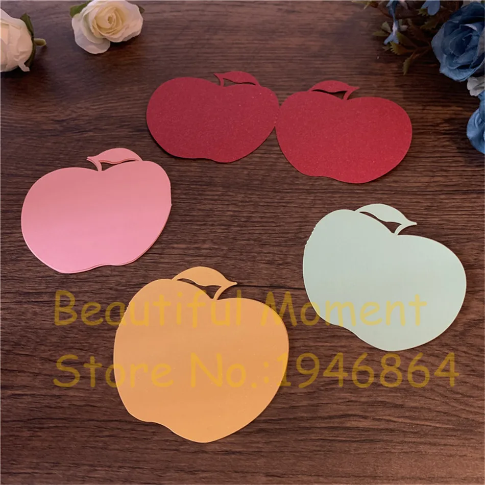 

50 шт. Мультяшные фрукты дизайн Поздравительная открытка мини Открытка в сложенном виде день рождения открытка пожеланий набор стационарно...