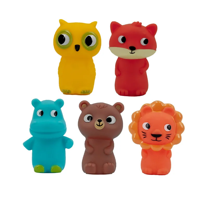 5 шт. в наборе пальчиковые игрушки Животные милые куклы реалистичные