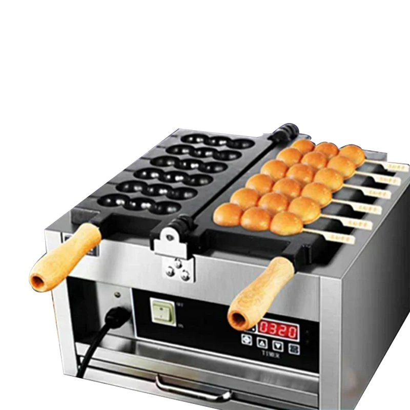 

Takoyaki Machine Takoyaki Electric Fish Ball Oven Commercial Double Plate Non-stick Fish Ball Maker Round Cake Oven 1400W