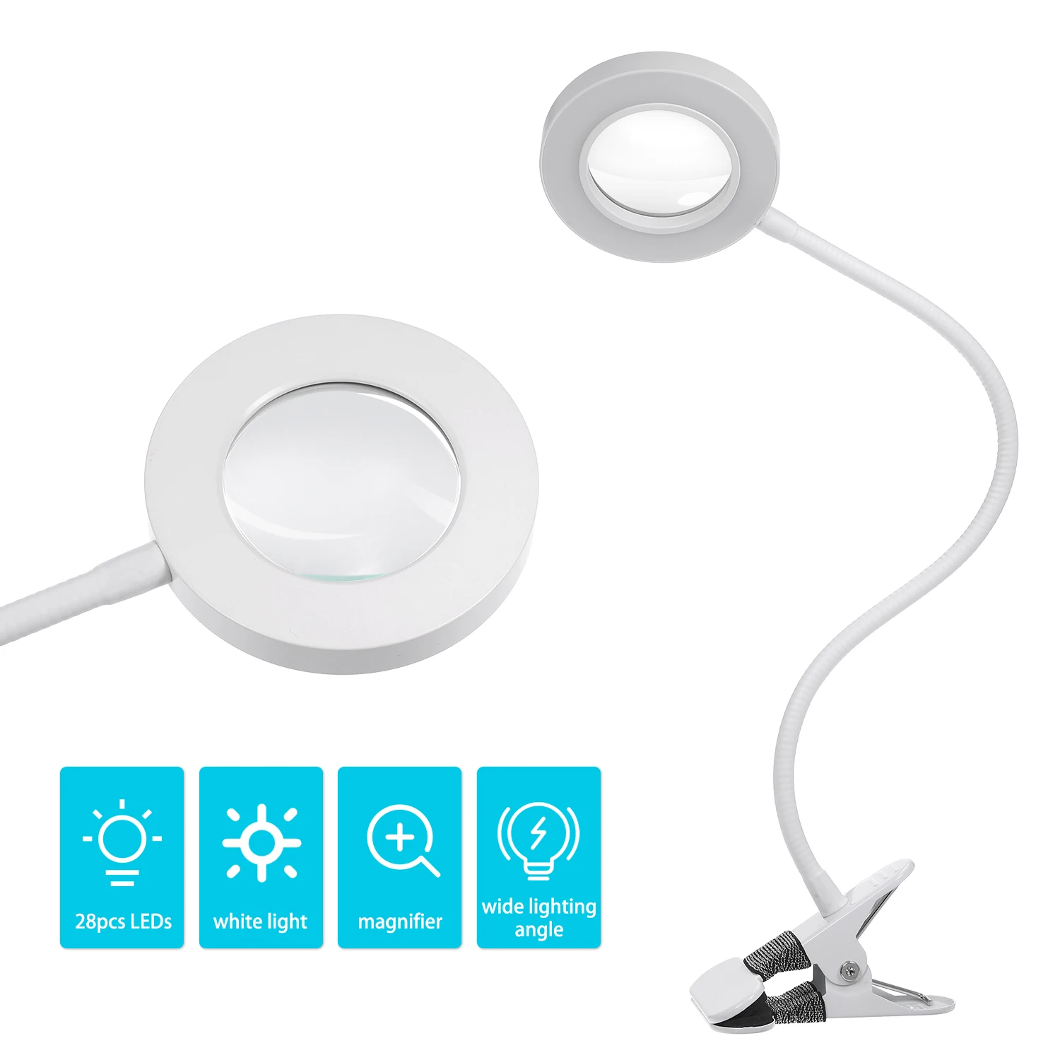 Настольный светильник с usb зарядкой увеличительным стеклом настольная лампа для