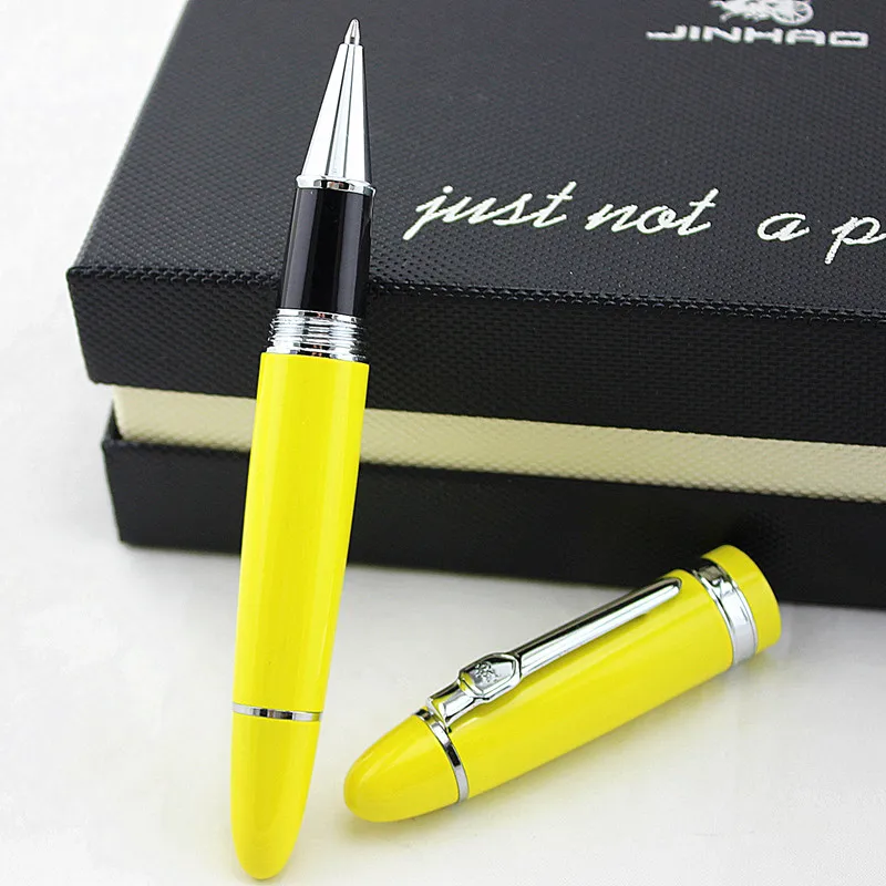 JINHAO 159 шариковая ручка с черными чернилами высококачественная металлическая для