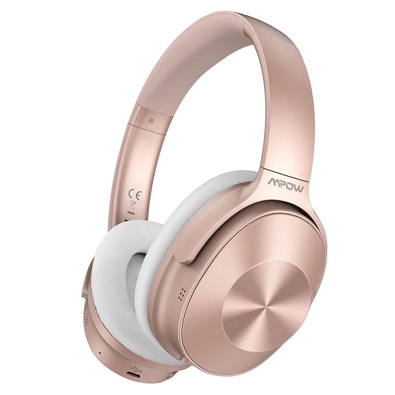 Gold-AM Mpow H12 Bluetooth ANC наушники беспроводные наушники Проводная гарнитура с микрофоном HiFi Звук глубокий бас 30H время воспроизведения для Iphone 11 - Цвет: Gold-AM