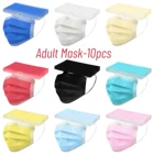 10 шт., одноразовые маски для лица, с заушными петлями