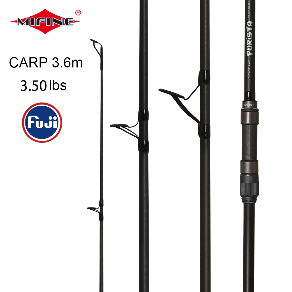 MIFINE purista Карп удочка углеродного волокна Fuji спиннинговое удилище pesca 3.50lb мощность